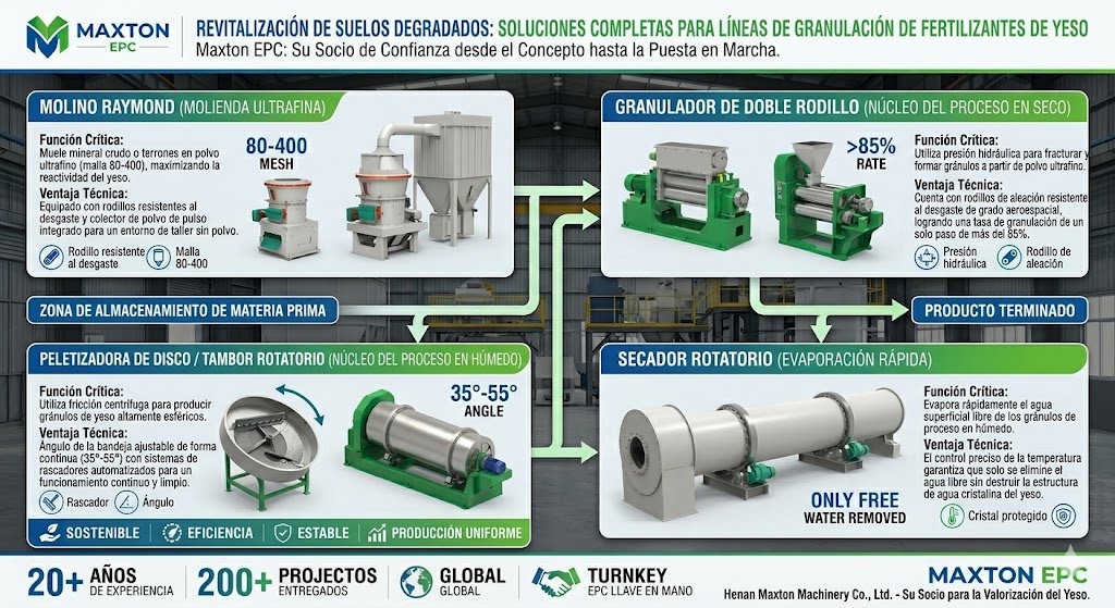 Equipos Principales para su Planta de Fertilizantes para Recuperación de Suelos