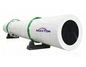 Rotary dryer for fertilizer granule moisture removal