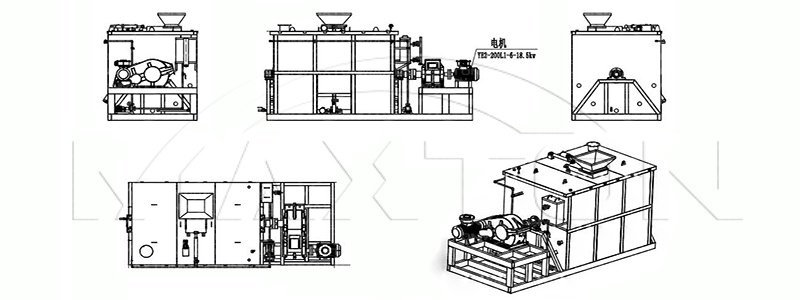 Horizontal composting tank and stainless steel horizontal bioreactor product image