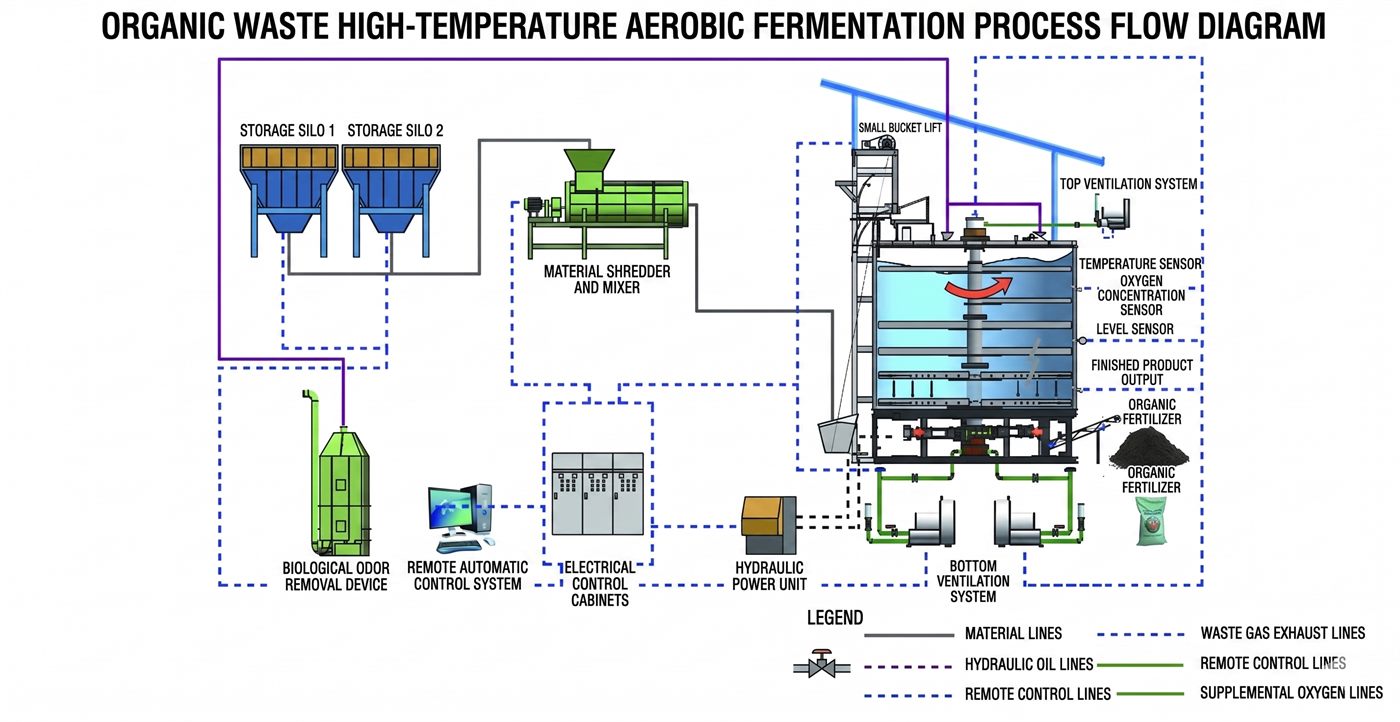 Diagrama de estructura del producto del tanque de fermentación vertical